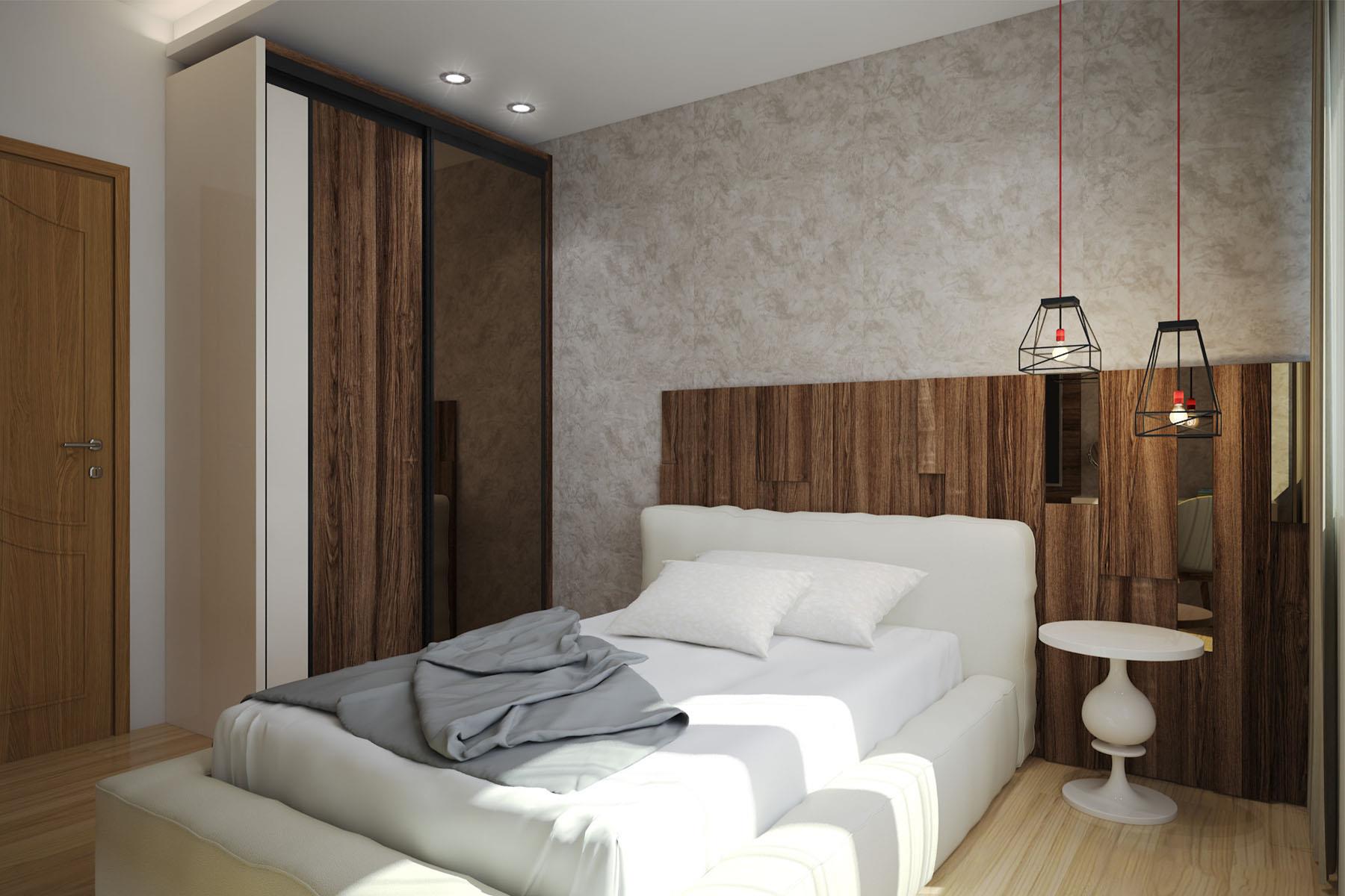 Za odabir materijala prilikom projektovanja spavaćih soba u planinskim objektima drvo je uvijek idealan izbor. Njegova toplina i boja stvaraju savršen kontrast sa vanjskim okruženjem, a boravak u tim prostorijama čini ugodnim i toplim.