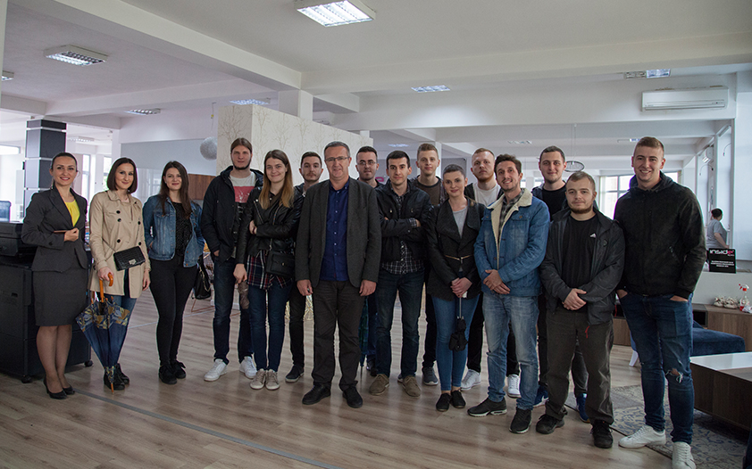 Grupa studenata Mašinskog fakulteta u Sarajevu posjetila firmu Ećo Company